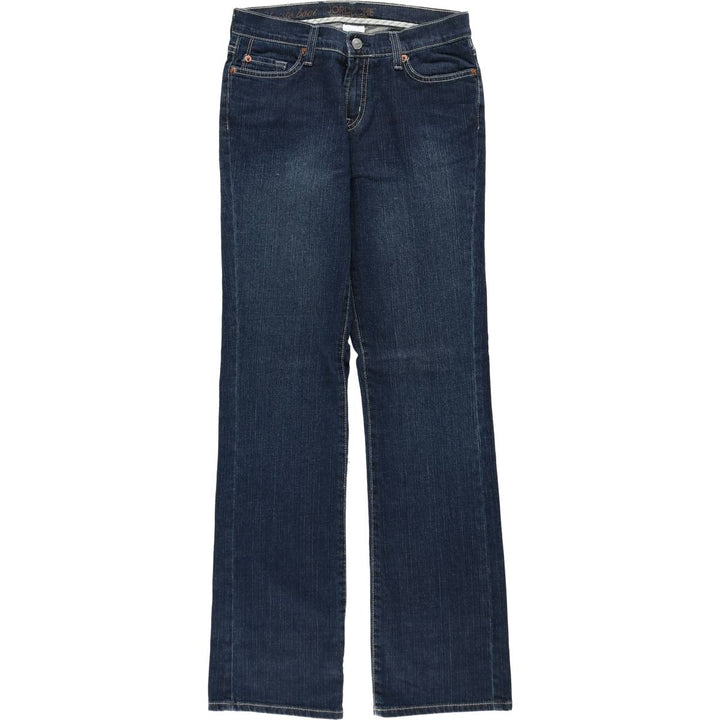 JORDACHE Flare Cut Denim Pants, Women's Size L (equivalent to W29) cotton navy blue type Vintage Second Hand