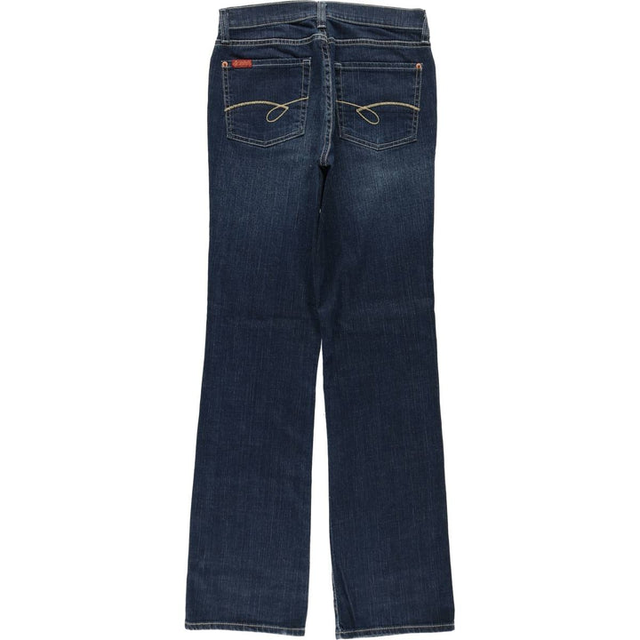 JORDACHE Flare Cut Denim Pants, Women's Size L (equivalent to W29) cotton navy blue type Vintage Second Hand