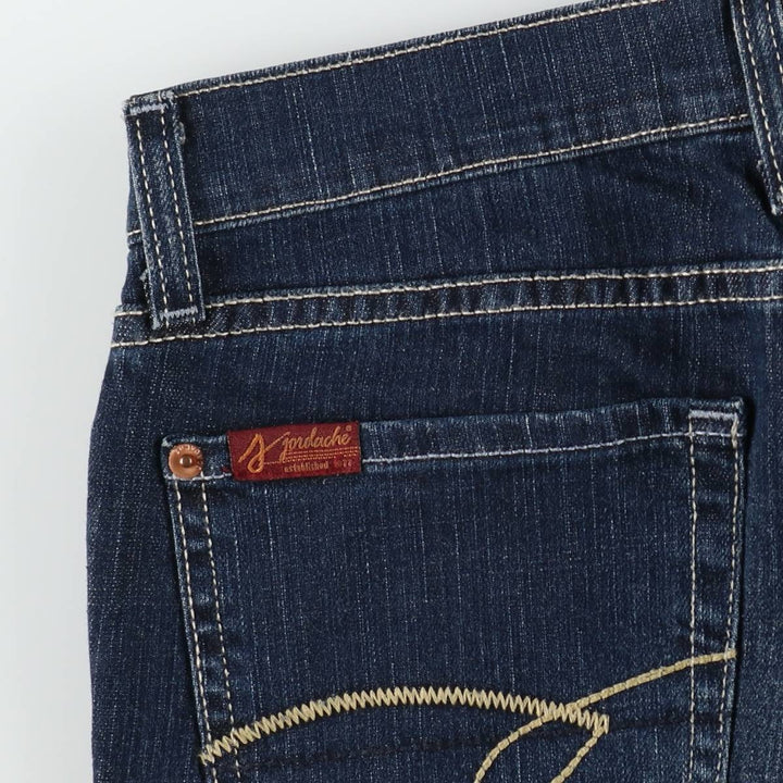 JORDACHE Flare Cut Denim Pants, Women's Size L (equivalent to W29) cotton navy blue type Vintage Second Hand