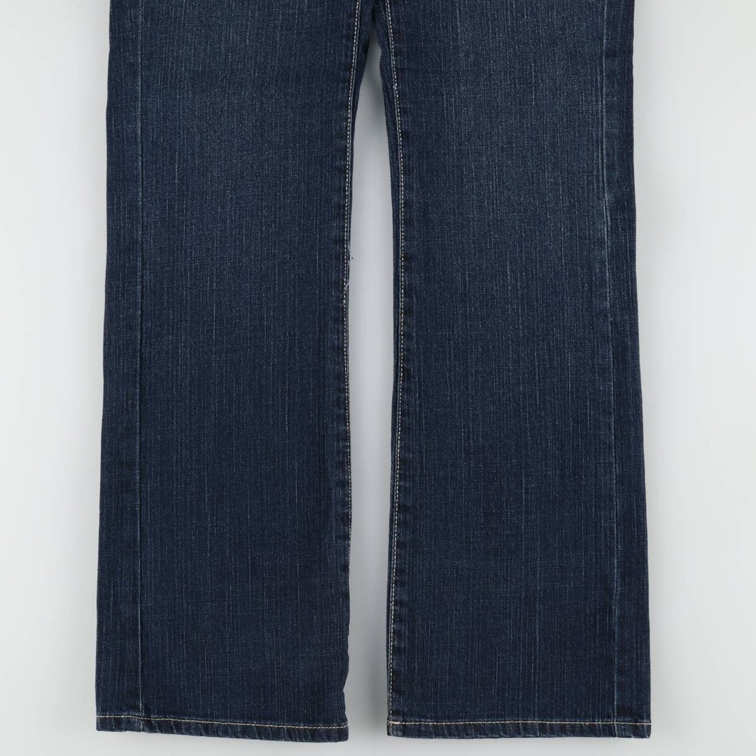 JORDACHE Flare Cut Denim Pants, Women's Size L (equivalent to W29) cotton navy blue type Vintage Second Hand