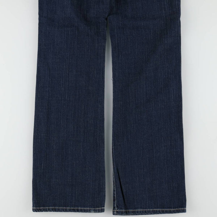 JORDACHE Flare Cut Denim Pants, Women's Size L (equivalent to W29) cotton navy blue type Vintage Second Hand
