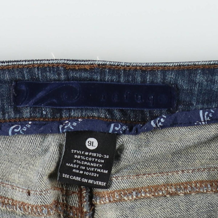 rafuge Flare Cut Denim Pants, Women's Size L (equivalent to W30) cotton blue type Vintage Second Hand