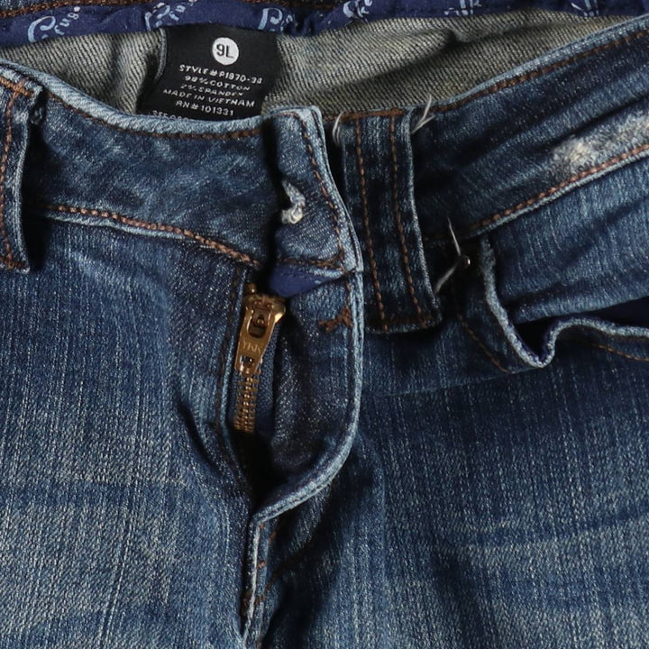 rafuge Flare Cut Denim Pants, Women's Size L (equivalent to W30) cotton blue type Vintage Second Hand