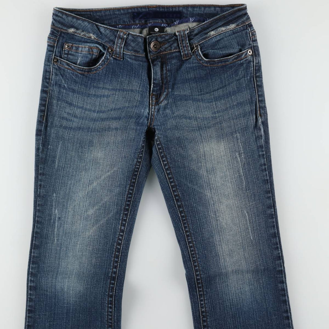 rafuge Flare Cut Denim Pants, Women's Size L (equivalent to W30) cotton blue type Vintage Second Hand