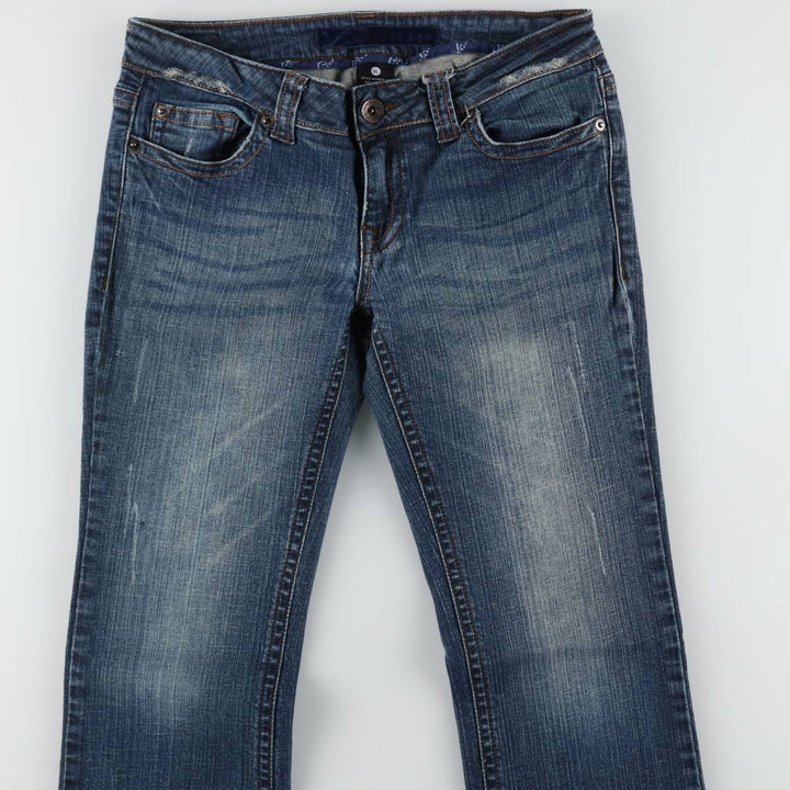 rafuge Flare Cut Denim Pants, Women's Size L (equivalent to W30) cotton blue type Vintage Second Hand