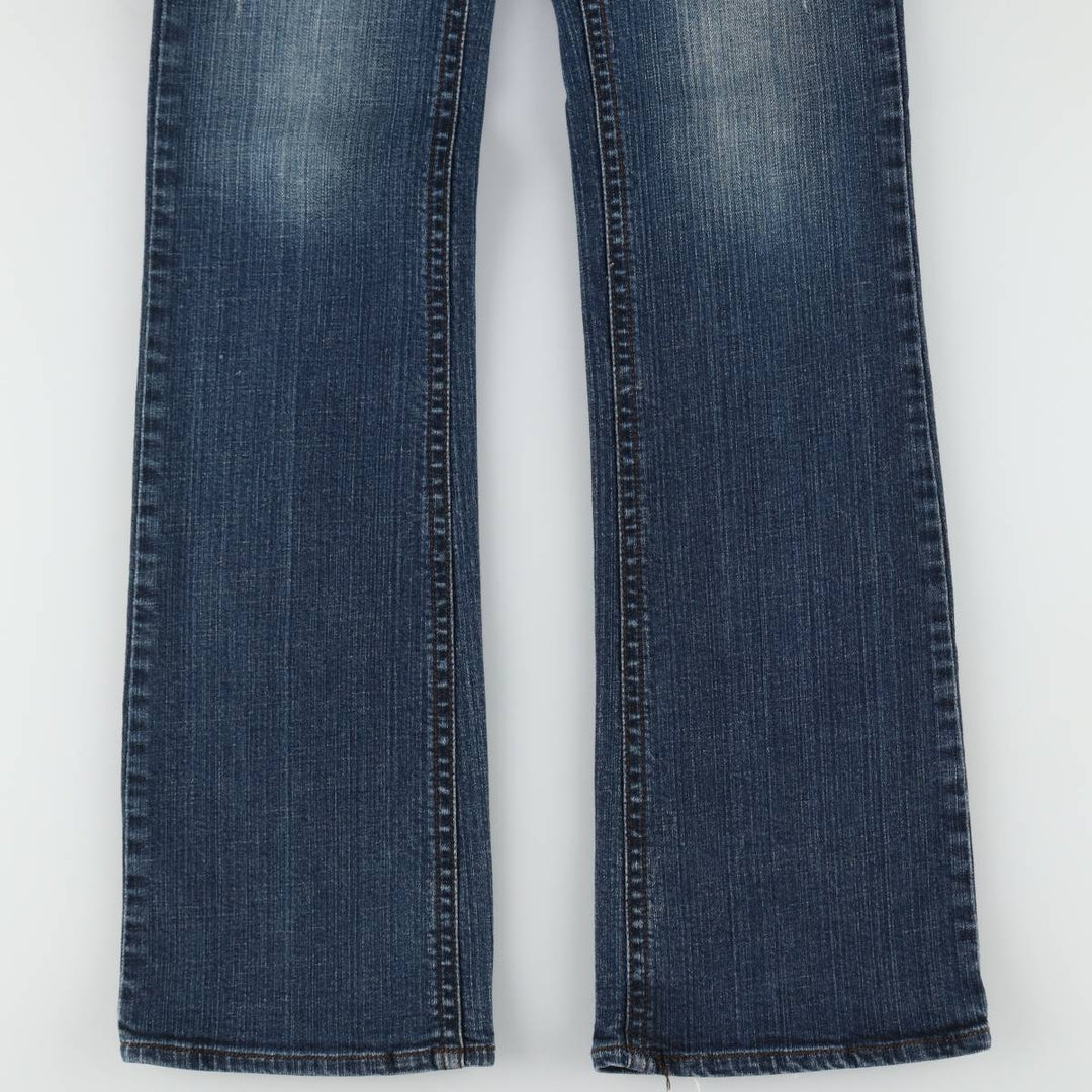 rafuge Flare Cut Denim Pants, Women's Size L (equivalent to W30) cotton blue type Vintage Second Hand