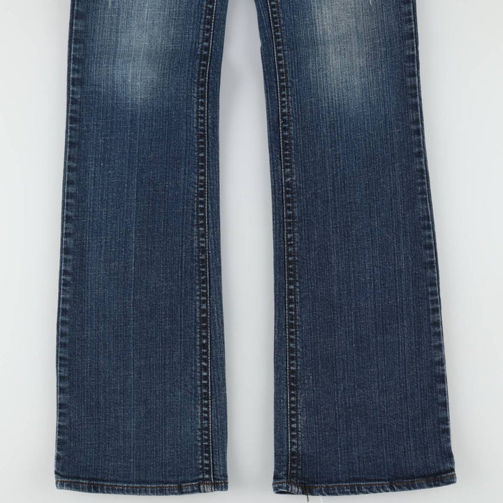 rafuge Flare Cut Denim Pants, Women's Size L (equivalent to W30) cotton blue type Vintage Second Hand