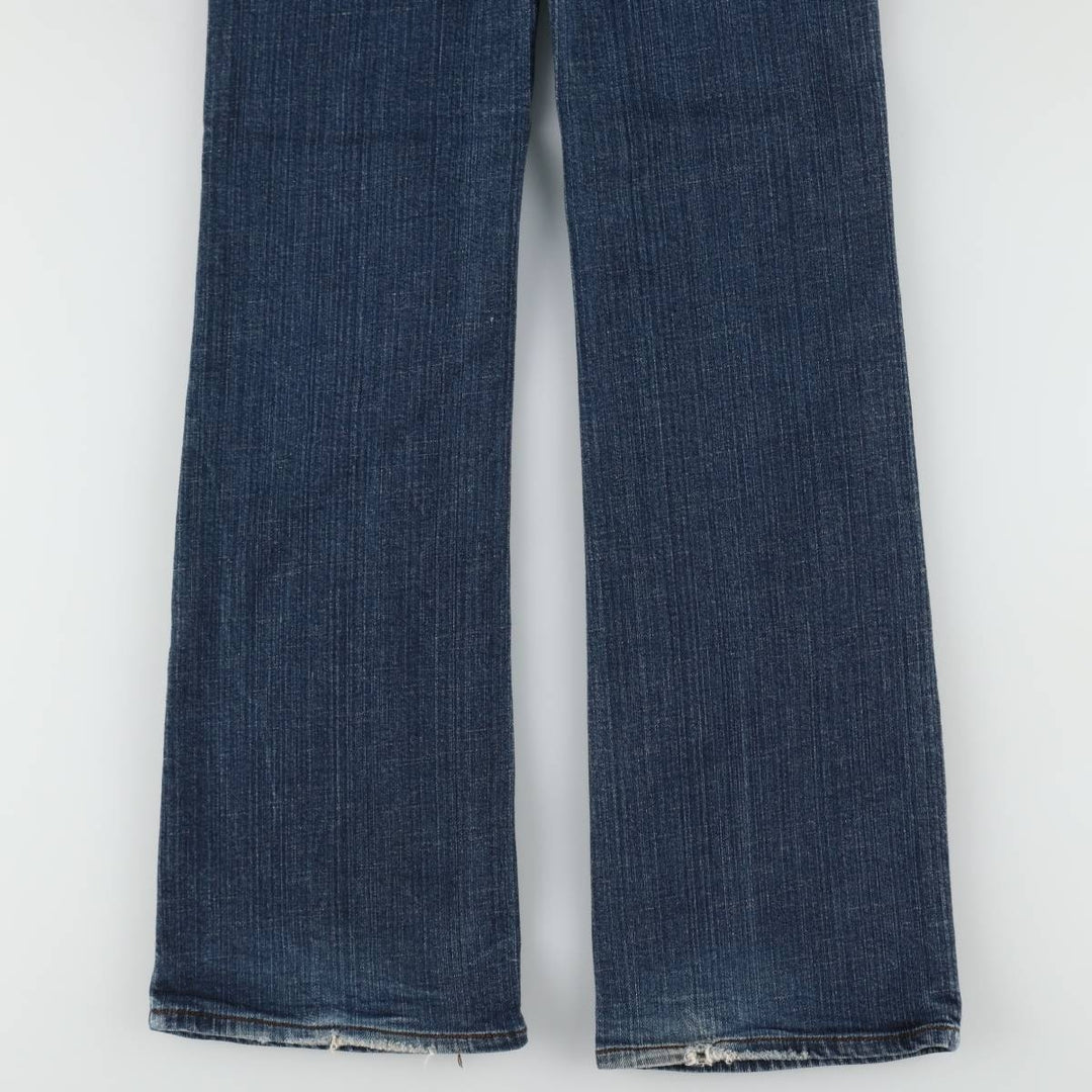 rafuge Flare Cut Denim Pants, Women's Size L (equivalent to W30) cotton blue type Vintage Second Hand