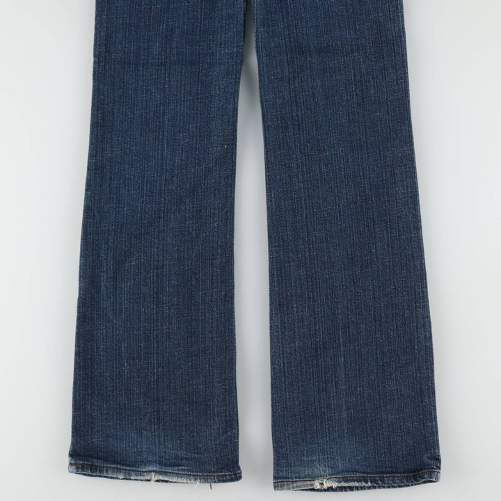 rafuge Flare Cut Denim Pants, Women's Size L (equivalent to W30) cotton blue type Vintage Second Hand