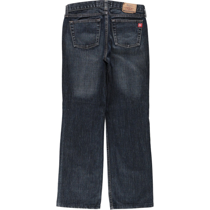 Stay jeanswear Flare Cut Denim Pants Women's XL (equivalent to W31) cotton navy blue type Vintage Second Hand