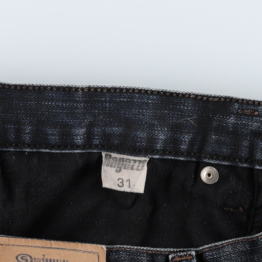 Stay jeanswear Flare Cut Denim Pants Women's XL (equivalent to W31) cotton navy blue type Vintage Second Hand