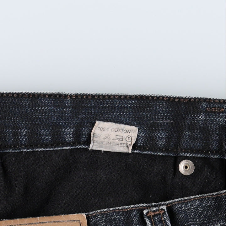 Stay jeanswear Flare Cut Denim Pants Women's XL (equivalent to W31) cotton navy blue type Vintage Second Hand