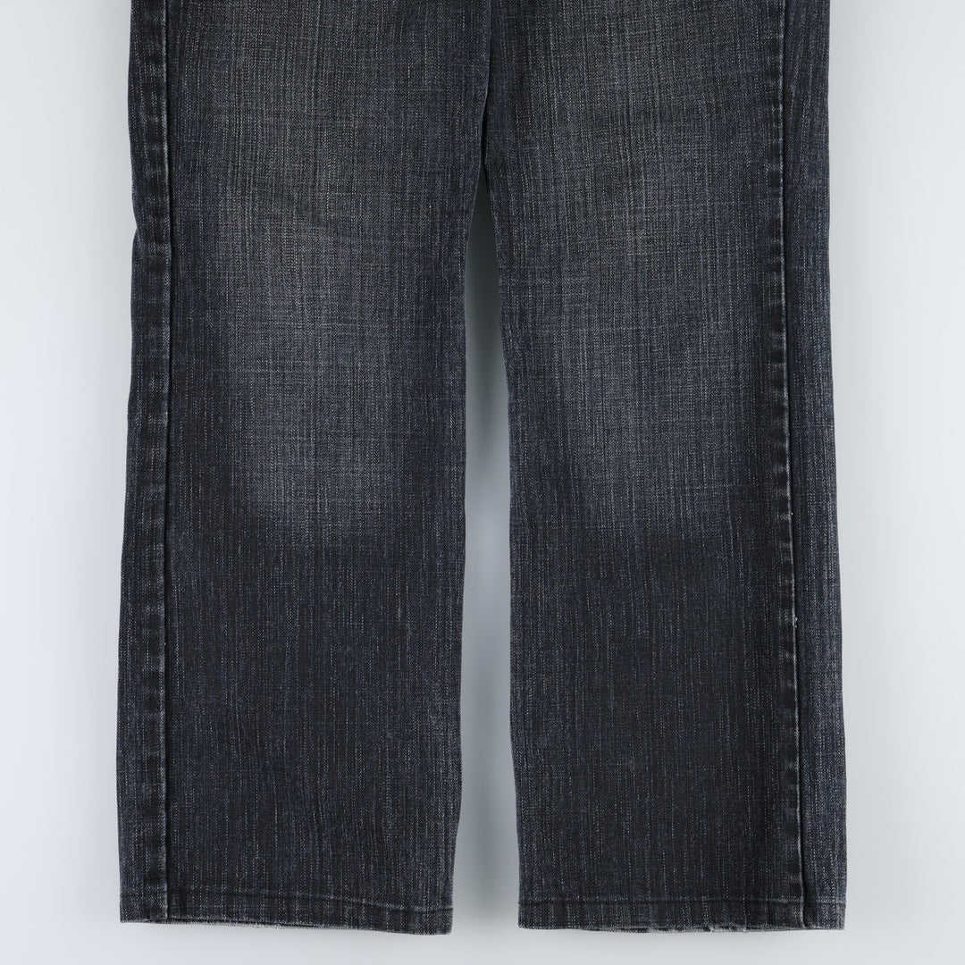 Stay jeanswear Flare Cut Denim Pants Women's XL (equivalent to W31) cotton navy blue type Vintage Second Hand