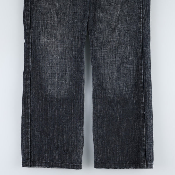 Stay jeanswear Flare Cut Denim Pants Women's XL (equivalent to W31) cotton navy blue type Vintage Second Hand