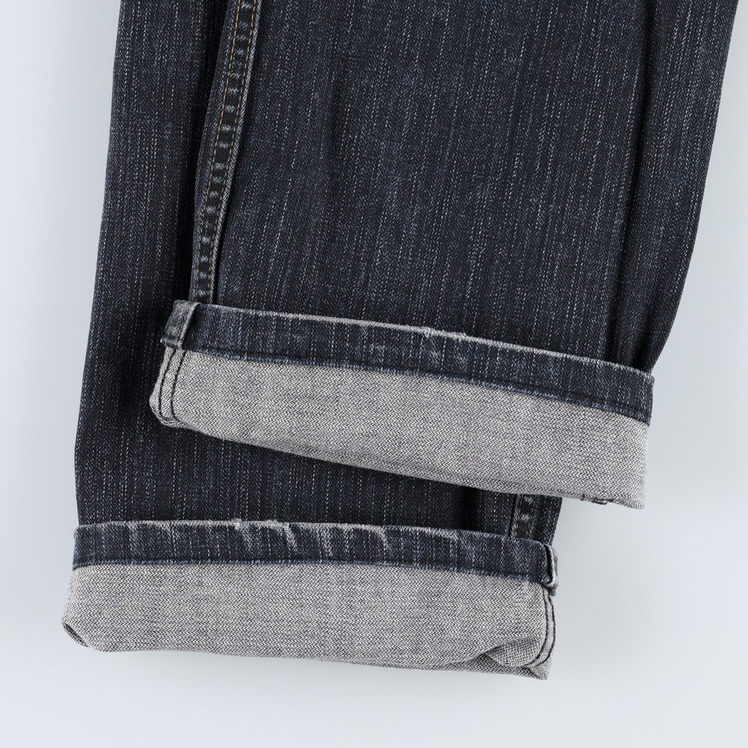 Stay jeanswear Flare Cut Denim Pants Women's XL (equivalent to W31) cotton navy blue type Vintage Second Hand