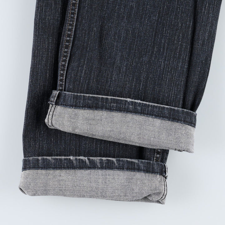 Stay jeanswear Flare Cut Denim Pants Women's XL (equivalent to W31) cotton navy blue type Vintage Second Hand