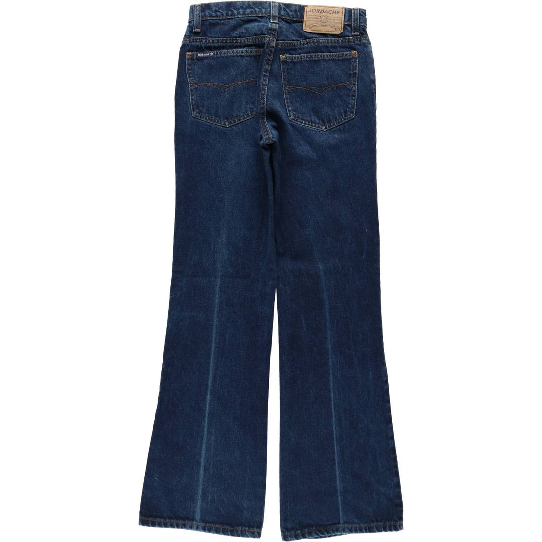 JORDACHE Flare Cut Denim Pants, Women's Size L (equivalent to W28) cotton blue type Vintage Second Hand