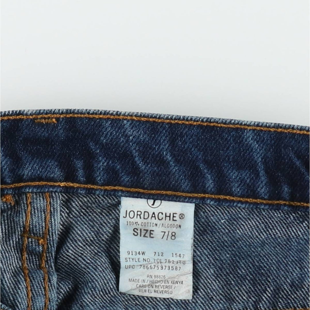 JORDACHE Flare Cut Denim Pants, Women's Size L (equivalent to W28) cotton blue type Vintage Second Hand