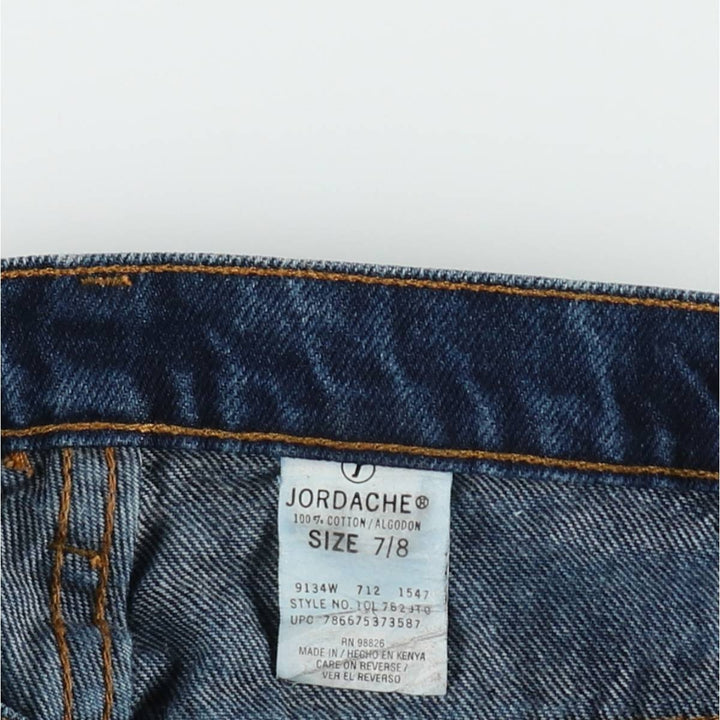 JORDACHE Flare Cut Denim Pants, Women's Size L (equivalent to W28) cotton blue type Vintage Second Hand