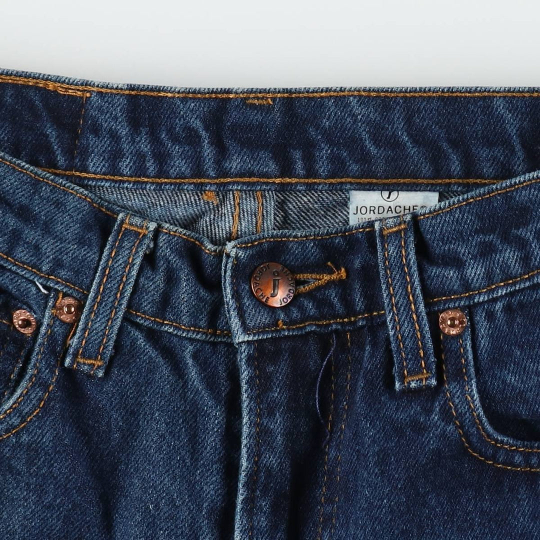 JORDACHE Flare Cut Denim Pants, Women's Size L (equivalent to W28) cotton blue type Vintage Second Hand