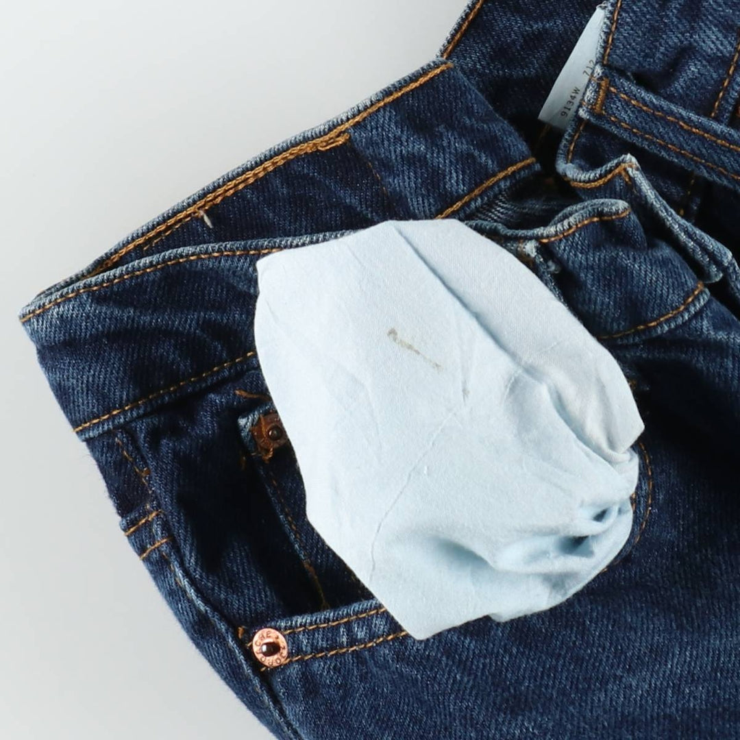 JORDACHE Flare Cut Denim Pants, Women's Size L (equivalent to W28) cotton blue type Vintage Second Hand