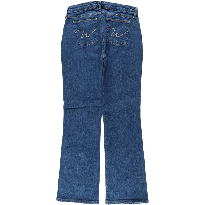 Wrangler Flare Cut Denim Pants, Women's Size L (equivalent to W29) cotton blue type Vintage Second Hand