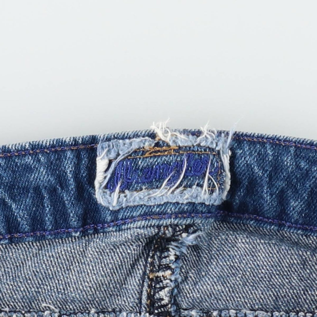 Wrangler Flare Cut Denim Pants, Women's Size L (equivalent to W29) cotton blue type Vintage Second Hand