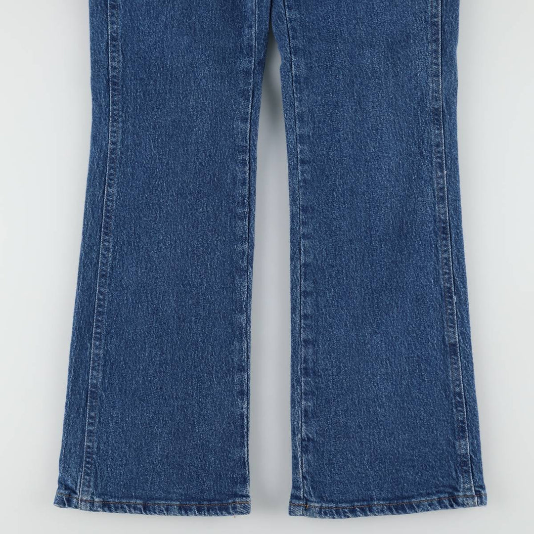 Wrangler Flare Cut Denim Pants, Women's Size L (equivalent to W29) cotton blue type Vintage Second Hand