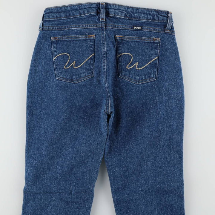 Wrangler Flare Cut Denim Pants, Women's Size L (equivalent to W29) cotton blue type Vintage Second Hand