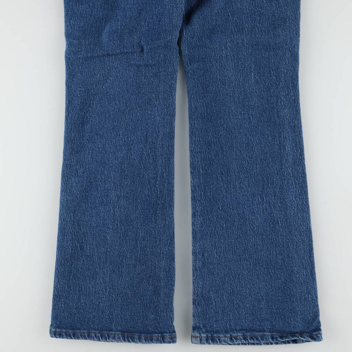 Wrangler Flare Cut Denim Pants, Women's Size L (equivalent to W29) cotton blue type Vintage Second Hand