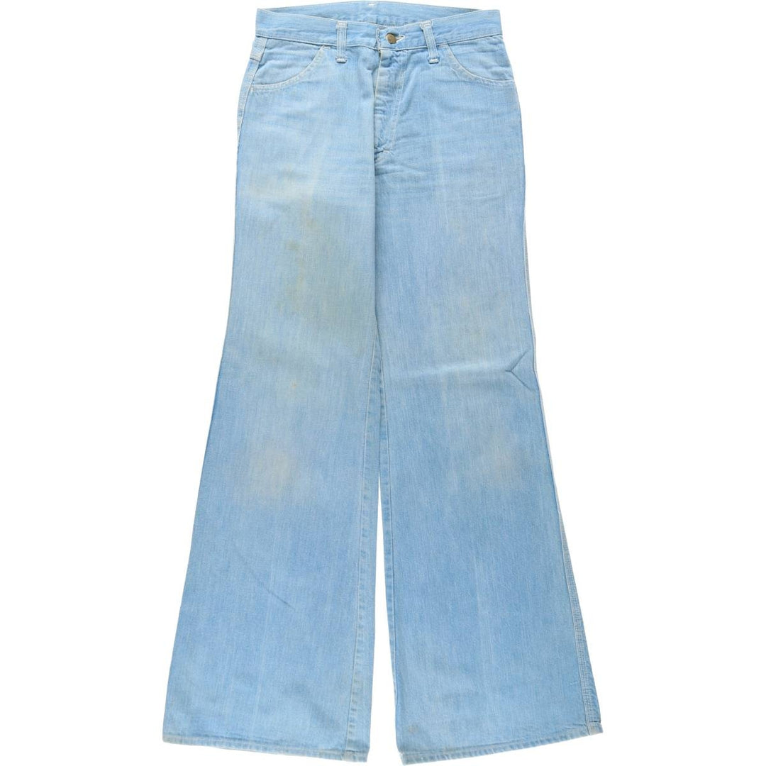 Lee bootcut denim pants, made in the USA, women's size L (equivalent to W28), vintage. cotton Blue type light blue Vintage Second Hand