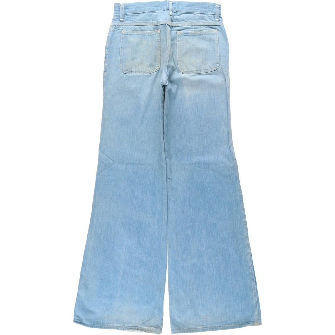 Lee bootcut denim pants, made in the USA, women's size L (equivalent to W28), vintage. cotton Blue type light blue Vintage Second Hand