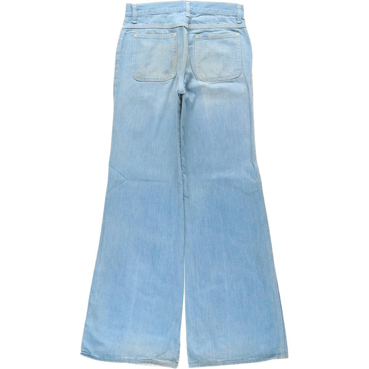 Lee bootcut denim pants, made in the USA, women's size L (equivalent to W28), vintage. cotton Blue type light blue Vintage Second Hand