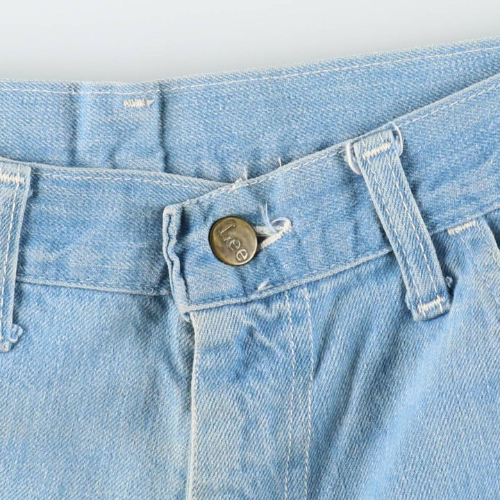 Lee bootcut denim pants, made in the USA, women's size L (equivalent to W28), vintage. cotton Blue type light blue Vintage Second Hand