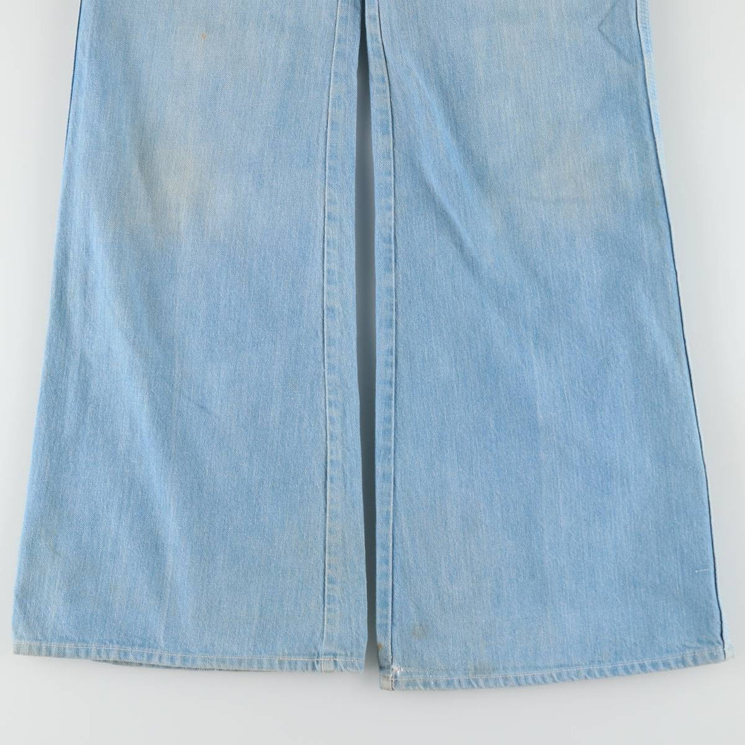 Lee bootcut denim pants, made in the USA, women's size L (equivalent to W28), vintage. cotton Blue type light blue Vintage Second Hand