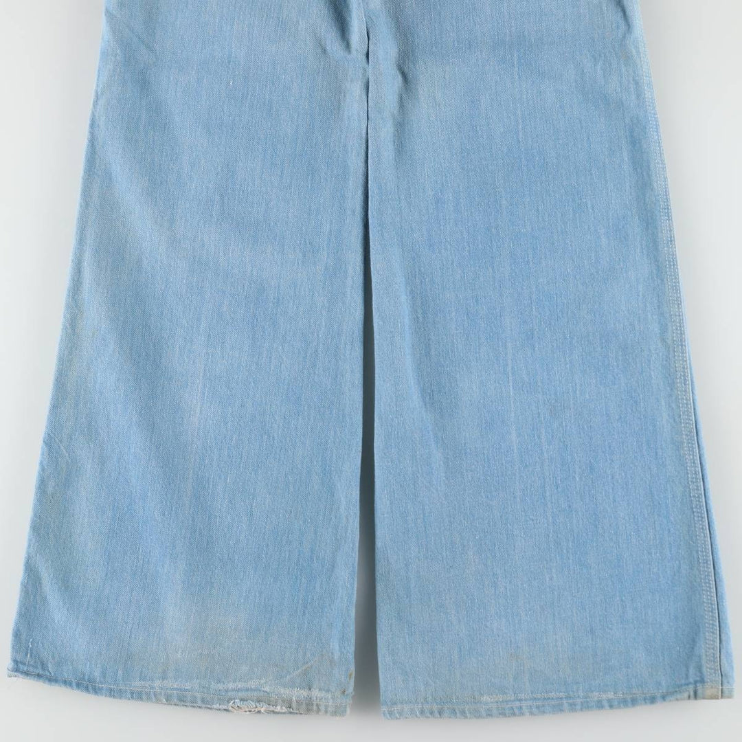 Lee bootcut denim pants, made in the USA, women's size L (equivalent to W28), vintage. cotton Blue type light blue Vintage Second Hand