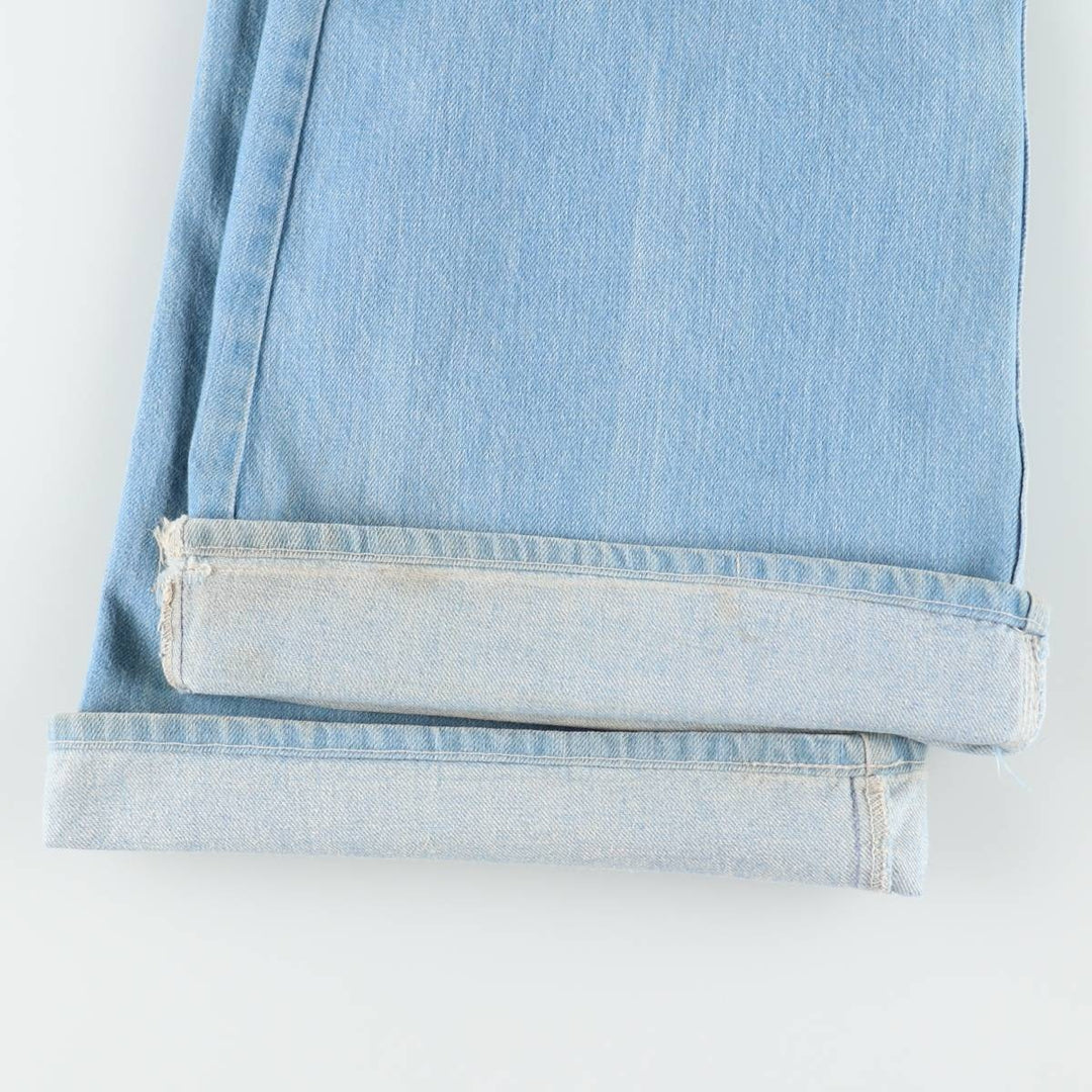 Lee bootcut denim pants, made in the USA, women's size L (equivalent to W28), vintage. cotton Blue type light blue Vintage Second Hand