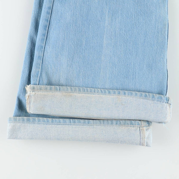 Lee bootcut denim pants, made in the USA, women's size L (equivalent to W28), vintage. cotton Blue type light blue Vintage Second Hand