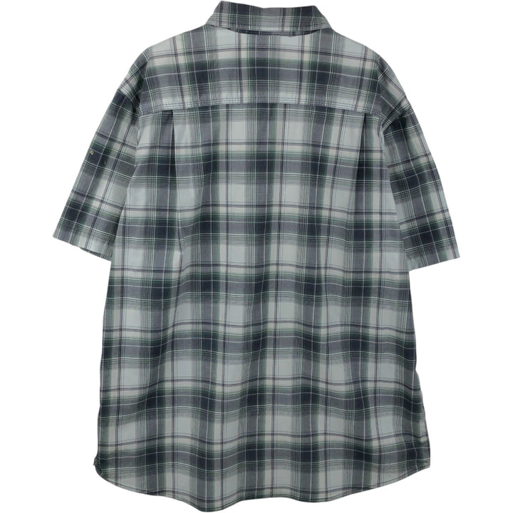 Carhartt RELAXED FIT Check Pattern Short Sleeve Work Shirt Men's XL cotton gray type Vintage Second Hand