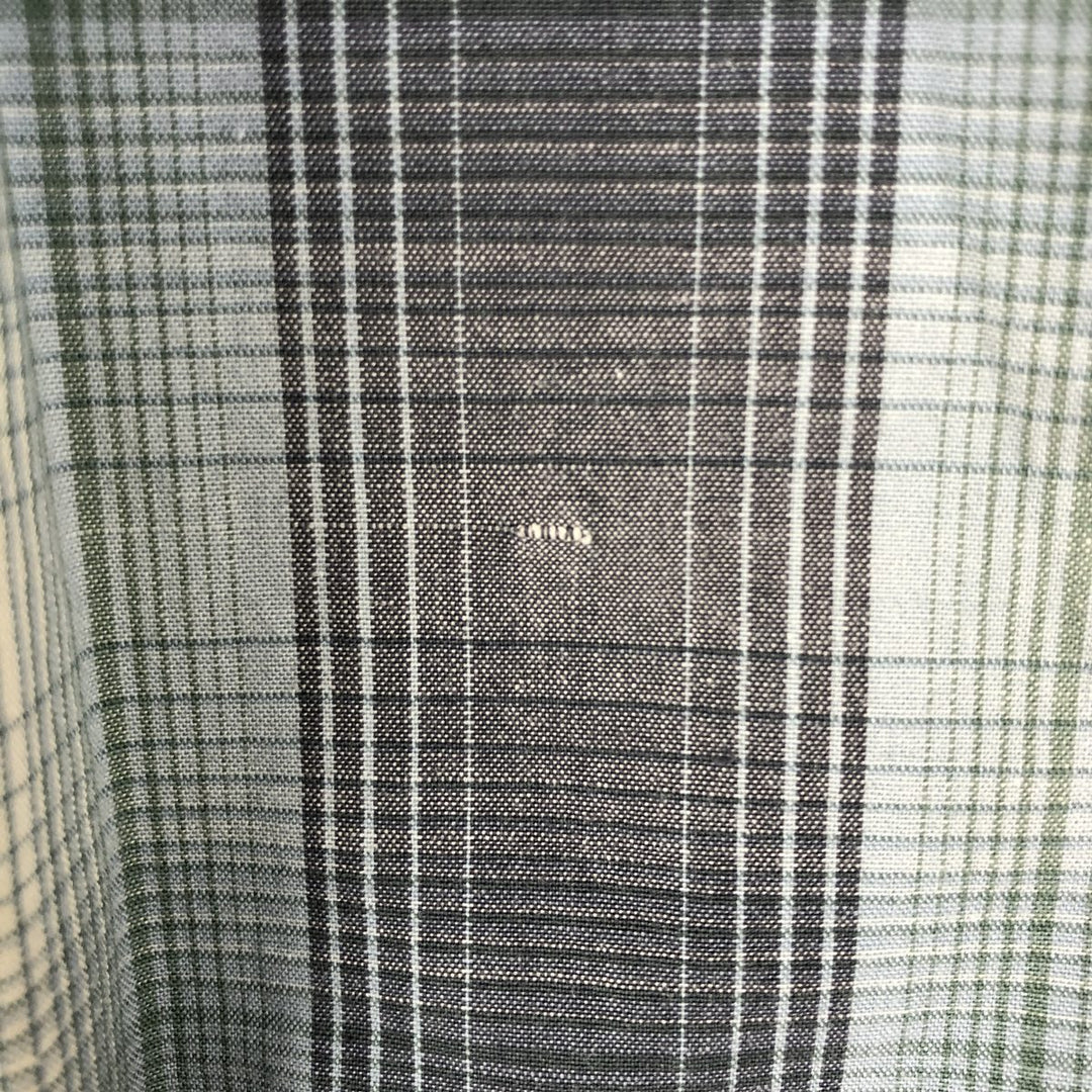 Carhartt Relaxed Fit Ombre Check Button-Down Short Sleeve Work Shirt, Men's Size L cotton ivory Vintage Second Hand