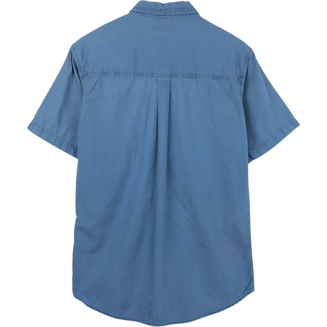 Carhartt Short-Sleeve Work Shirt, Men's Size S (approx.) cotton Blue type light blue Vintage Second Hand
