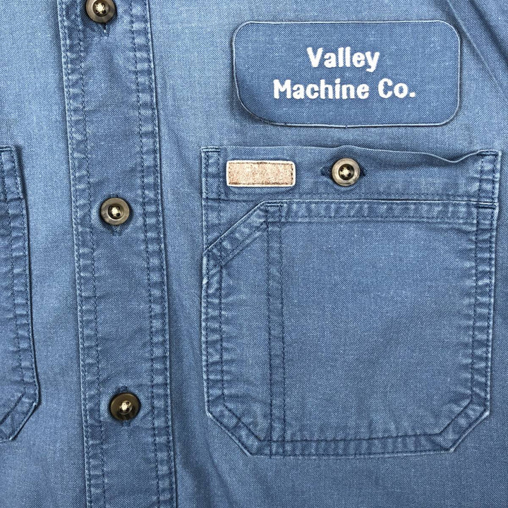 Carhartt Short-Sleeve Work Shirt, Men's Size S (approx.) cotton Blue type light blue Vintage Second Hand