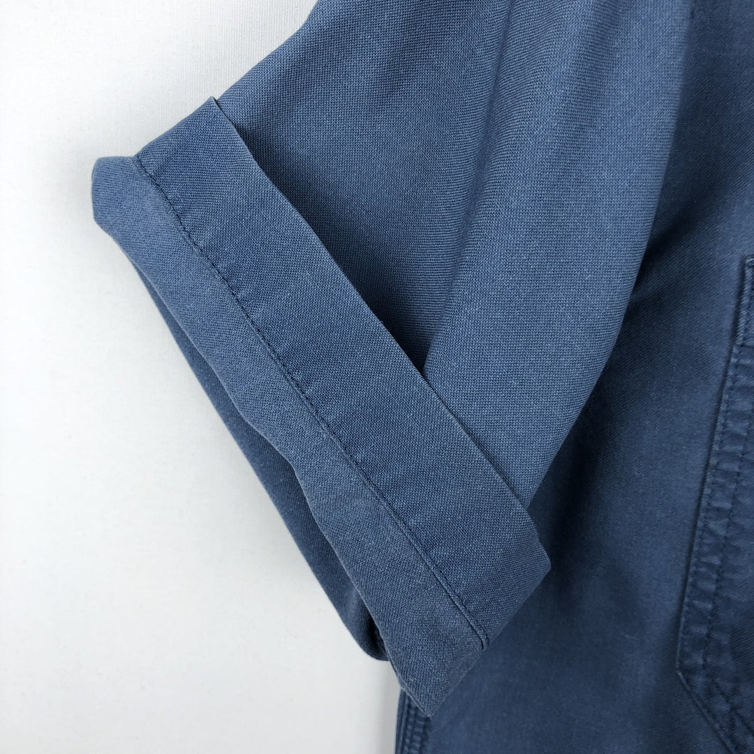 Carhartt Short-Sleeve Work Shirt, Men's Size S (approx.) cotton Blue type light blue Vintage Second Hand