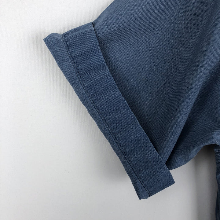 Carhartt Short-Sleeve Work Shirt, Men's Size S (approx.) cotton Blue type light blue Vintage Second Hand