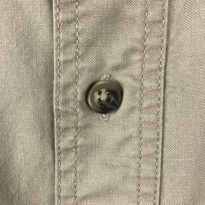 Carhartt McClelland Air Conditioning Advertising Short-Sleeve Work Shirt, Men's Size XL (approx.) cotton Beige type Vintage Second Hand