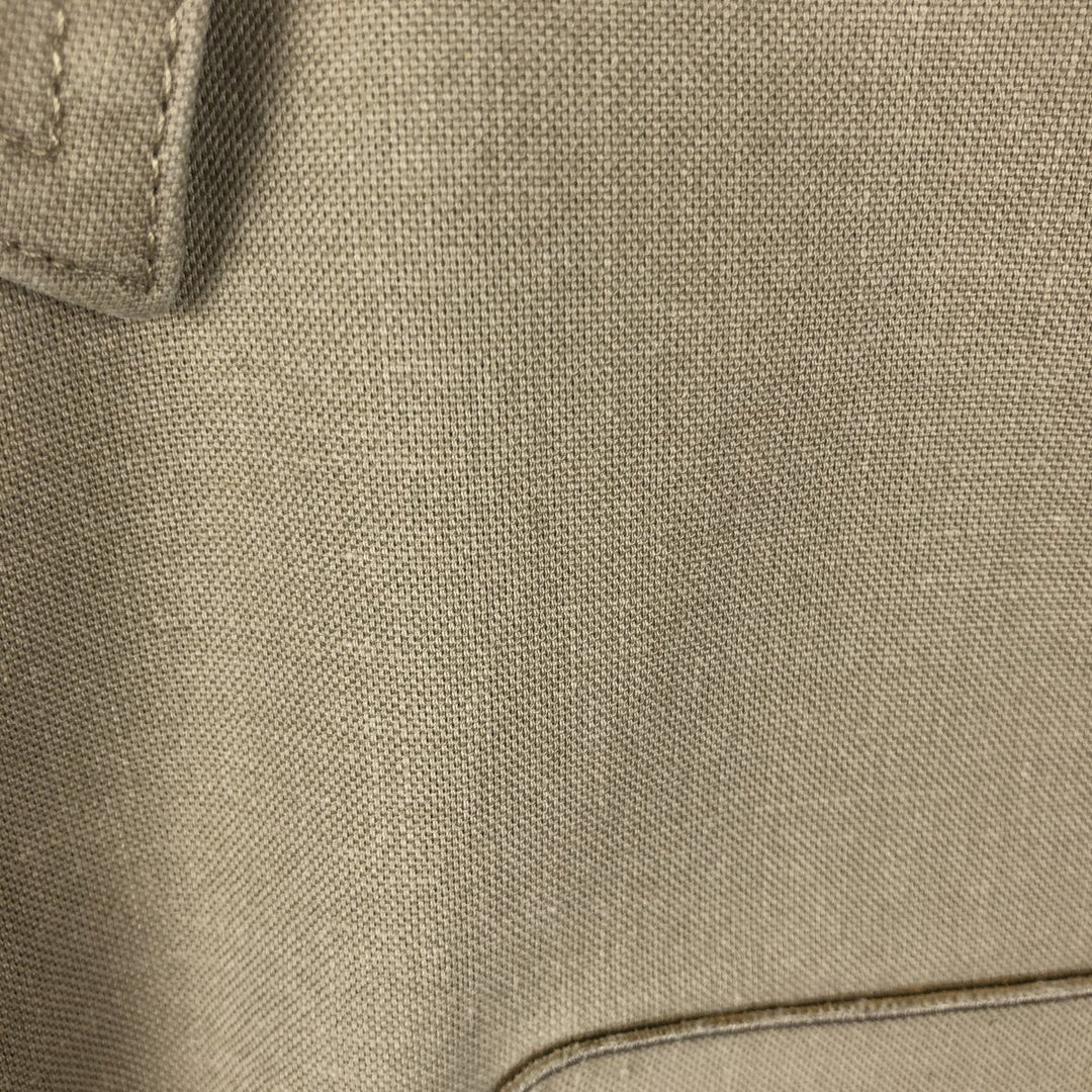 Carhartt McClelland Air Conditioning Advertising Short-Sleeve Work Shirt, Men's Size XL (approx.) cotton Beige type Vintage Second Hand