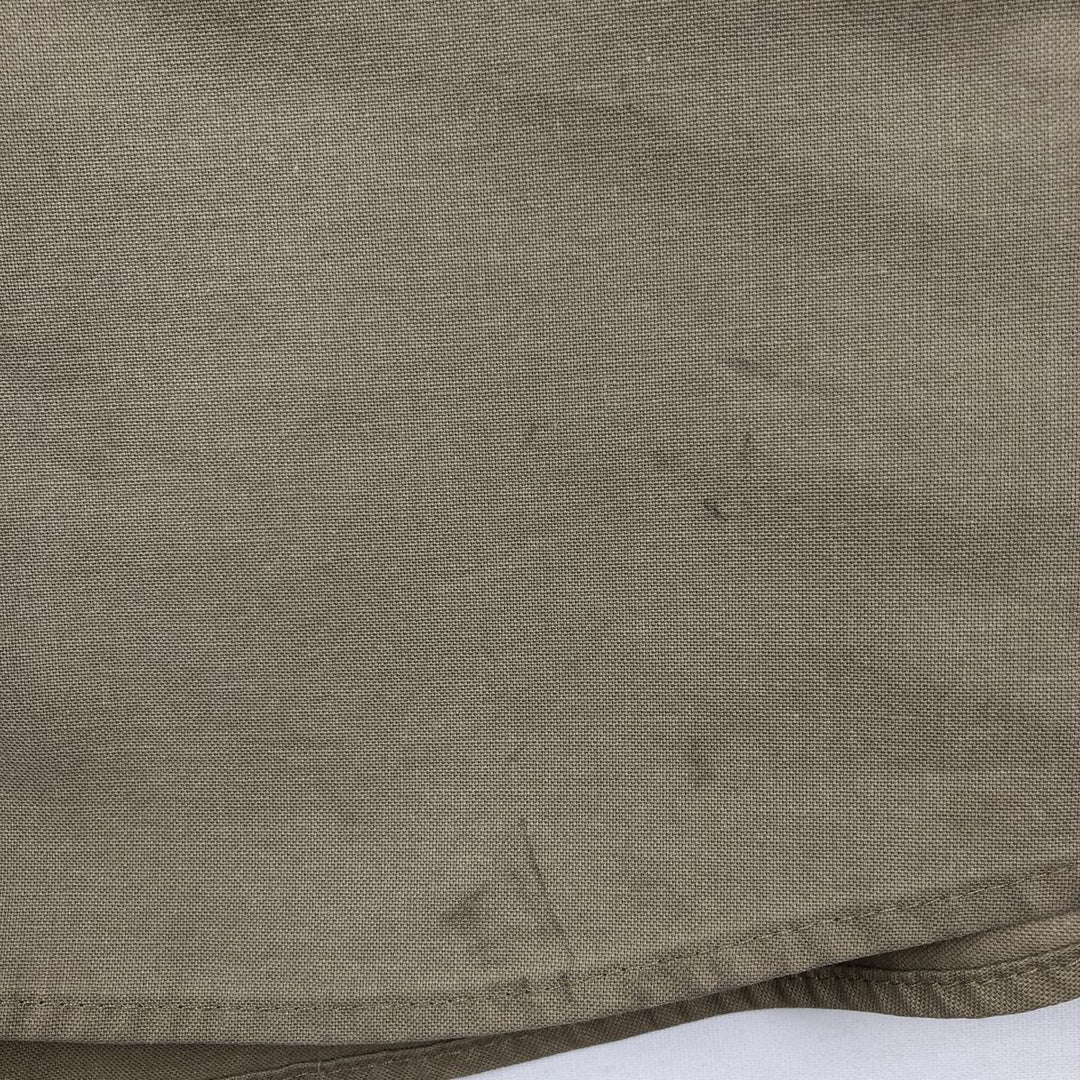 Carhartt McClelland Air Conditioning Advertising Short-Sleeve Work Shirt, Men's Size XL (approx.) cotton Beige type Vintage Second Hand