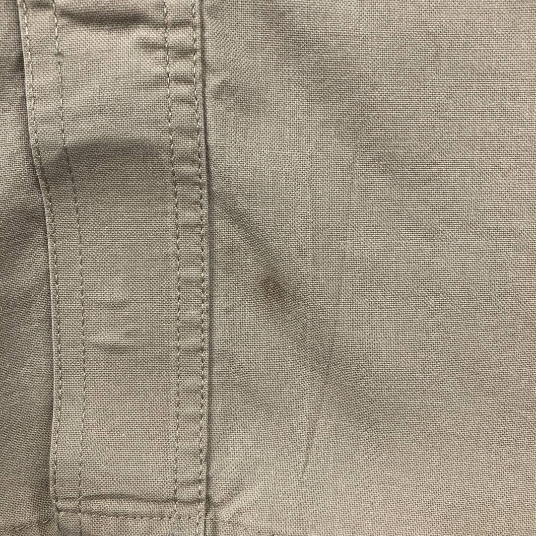 Carhartt McClelland Air Conditioning Advertising Short-Sleeve Work Shirt, Men's Size XL (approx.) cotton Beige type Vintage Second Hand
