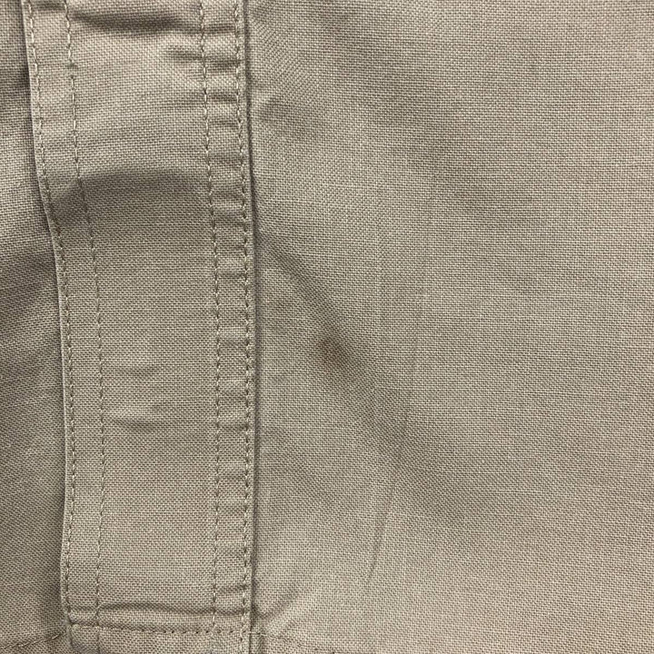 Carhartt McClelland Air Conditioning Advertising Short-Sleeve Work Shirt, Men's Size XL (approx.) cotton Beige type Vintage Second Hand