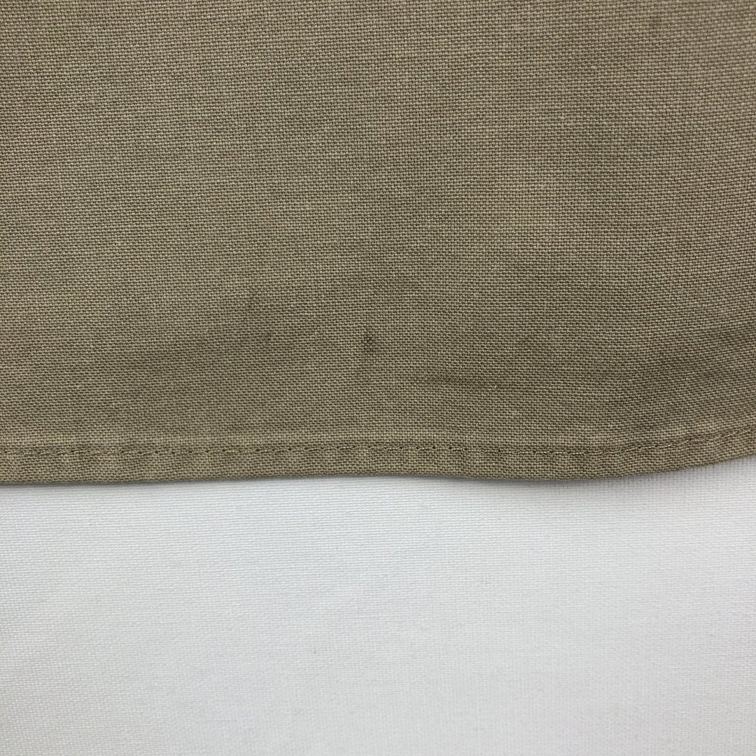 Carhartt McClelland Air Conditioning Advertising Short-Sleeve Work Shirt, Men's Size XL (approx.) cotton Beige type Vintage Second Hand